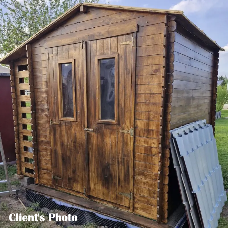Склад с Място за Дърва M386C 256см x 200см