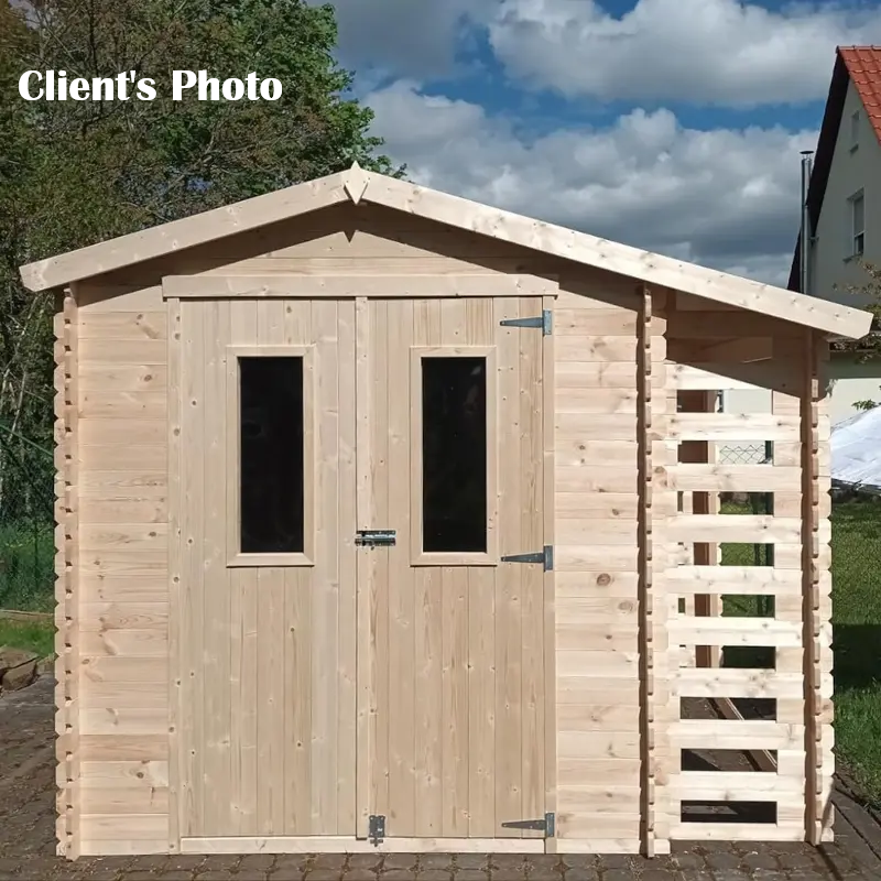 Склад с Място за Дърва M386C 256см x 200см