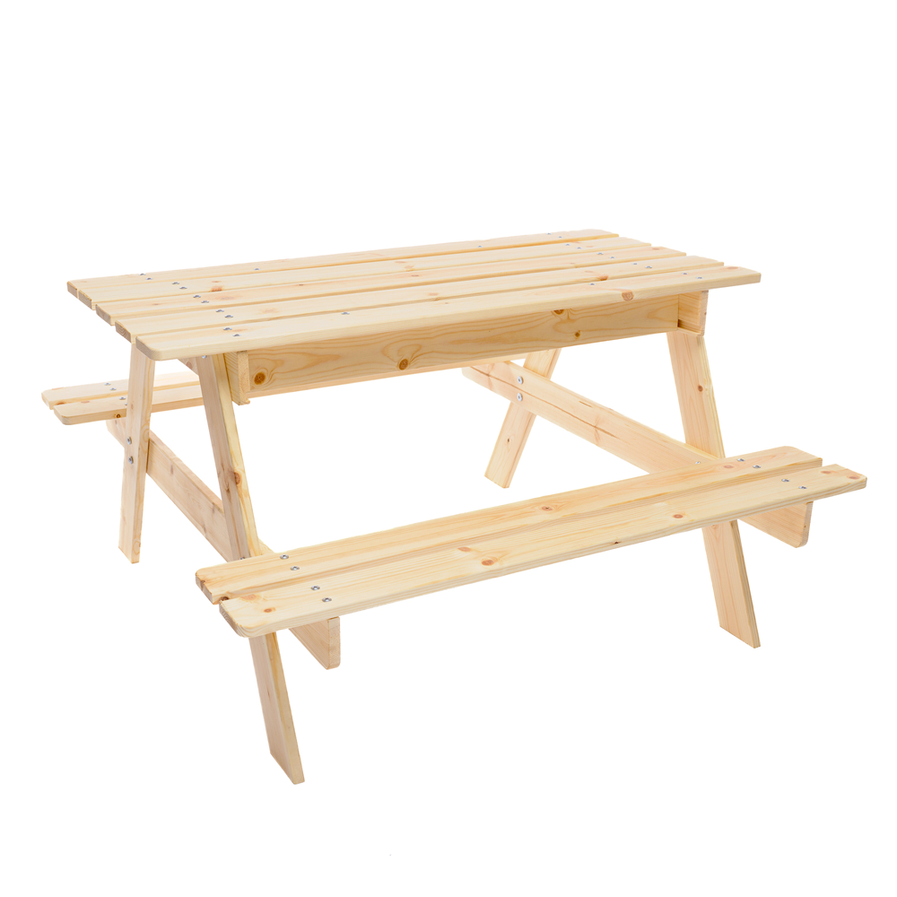 Wooden Table for Kids with Storage M010-1 - 90 x 90 cm