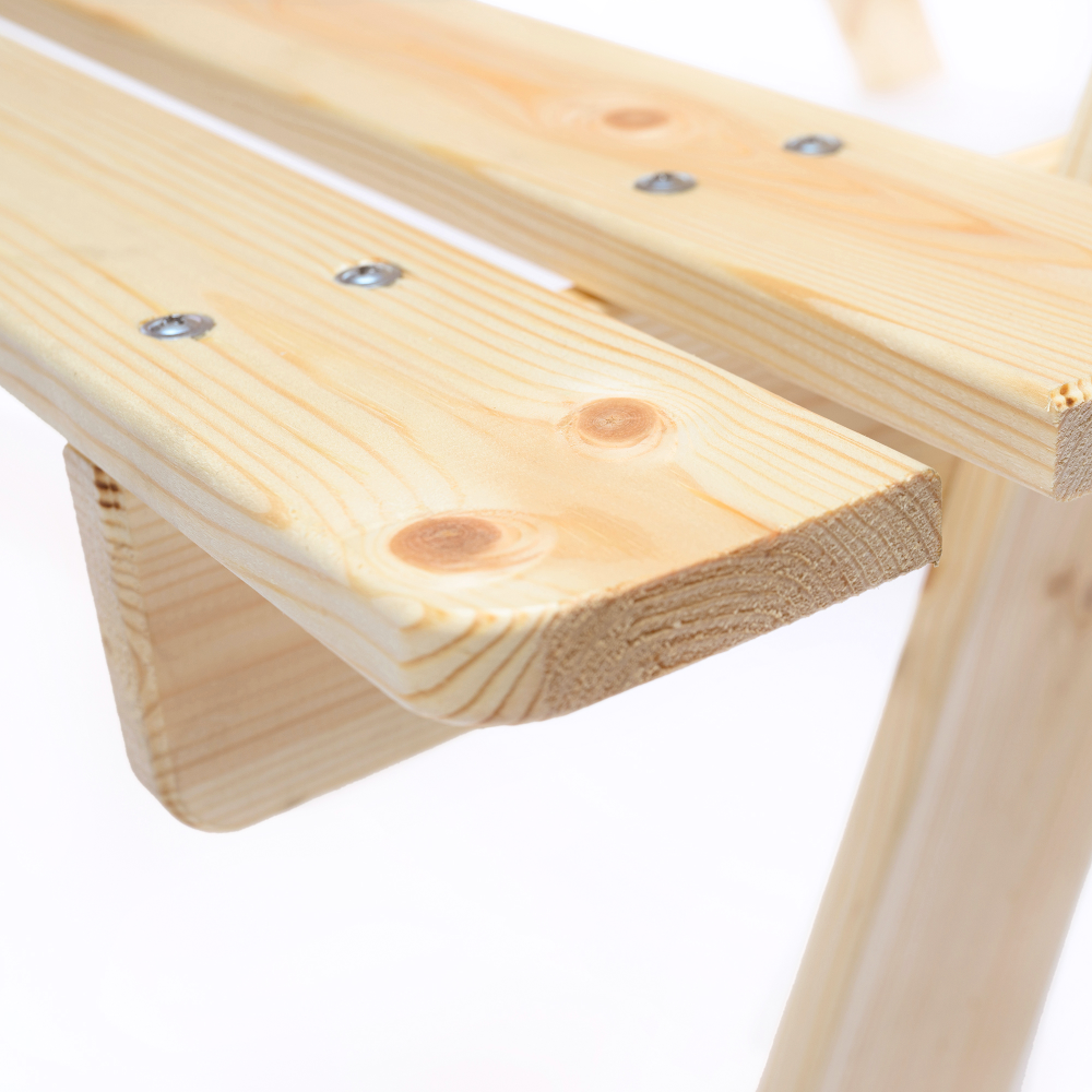 Wooden Table for Kids with Storage M010-1 - 90 x 90 cm