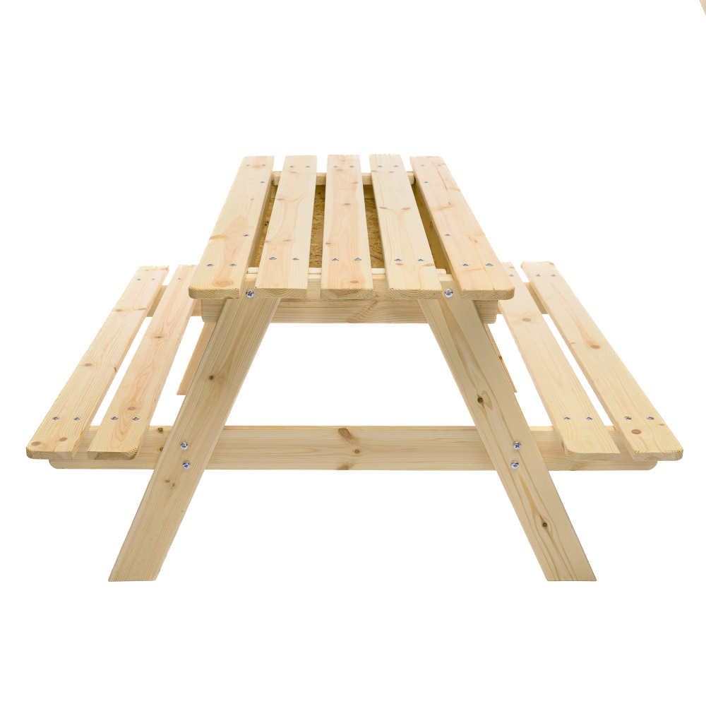 Wooden Table for Kids with Storage M010-1 - 90 x 90 cm