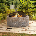 KATLA XL Steel Gray Fire Bowl - fire day