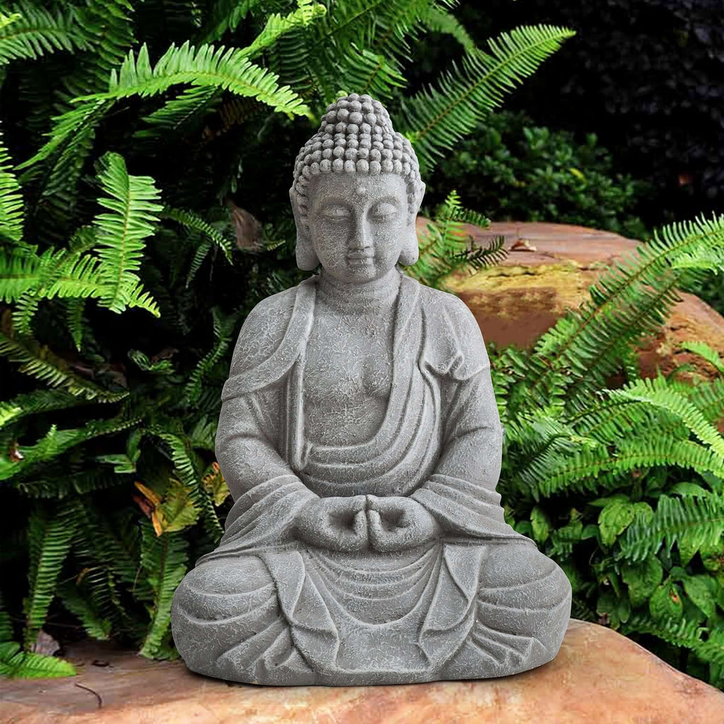 Garden Clay Buddha Statue