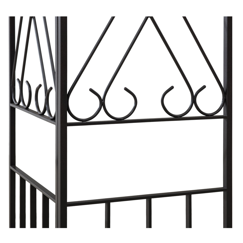 ANETO 305cm x 366cm Steel Canopy Gazebo with 2-tier Khaki Soft Top