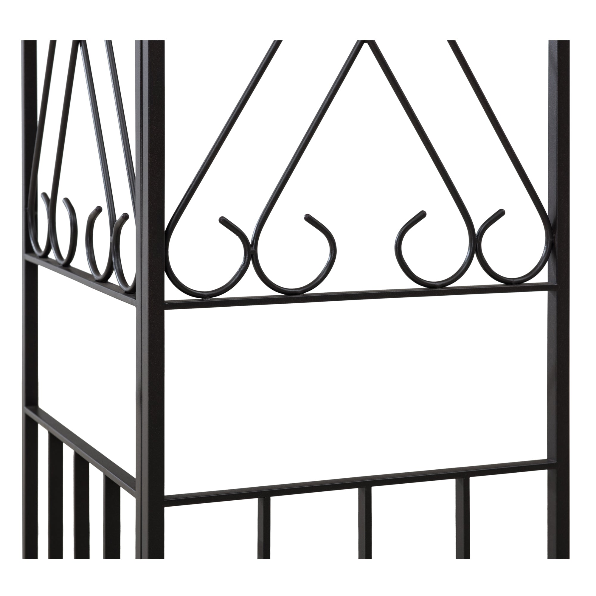 ANETO 305cm x 366cm Steel Canopy Gazebo with 2-tier Khaki Soft Top