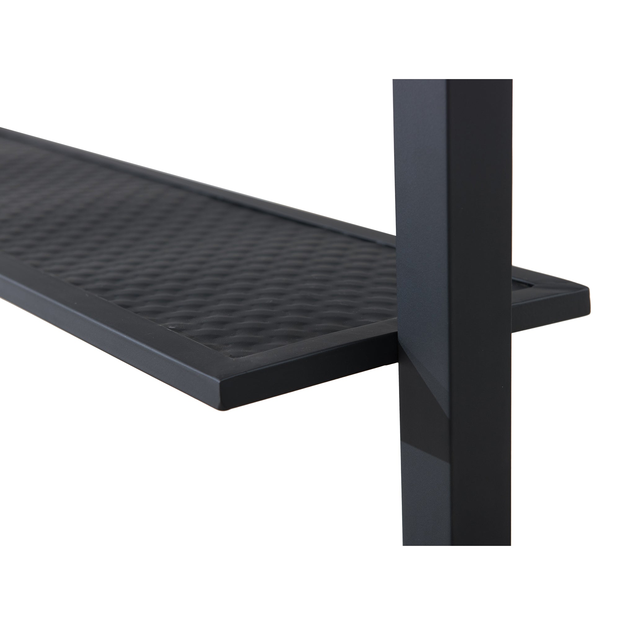 LINAS 152cm x 244cm Black Steel 2-tier Grill Gazebo