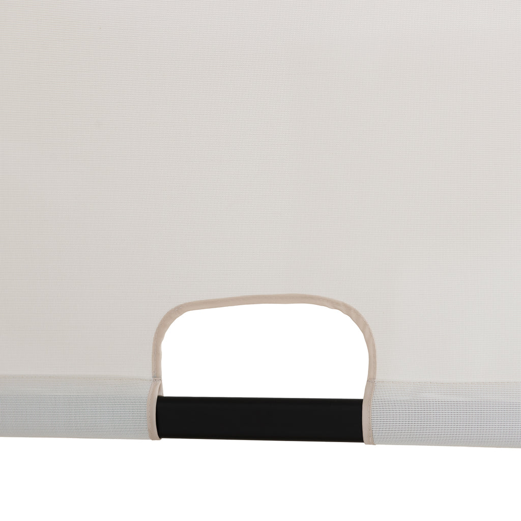 OETA 304cm x 372cm Steel Adjustable Canopy Pergola with White Fabric Soft Top - pergola cena