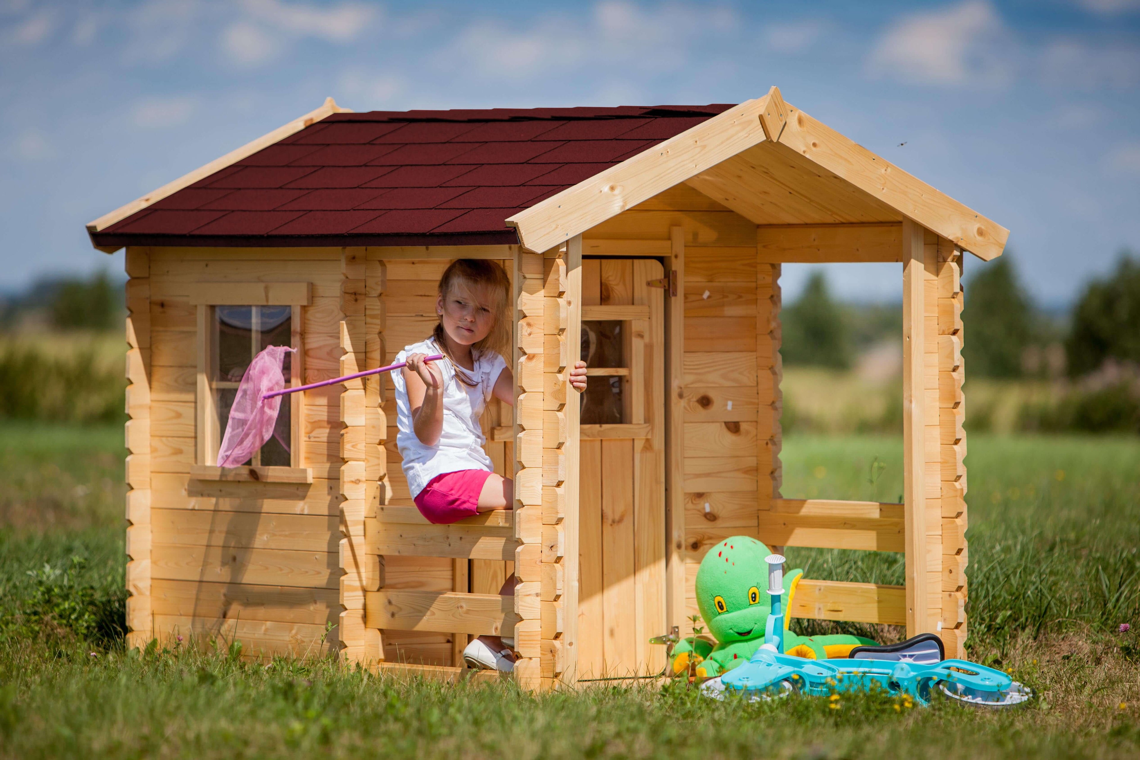 Wooden Playhouse for Kids M501A - 130 x 164 cm