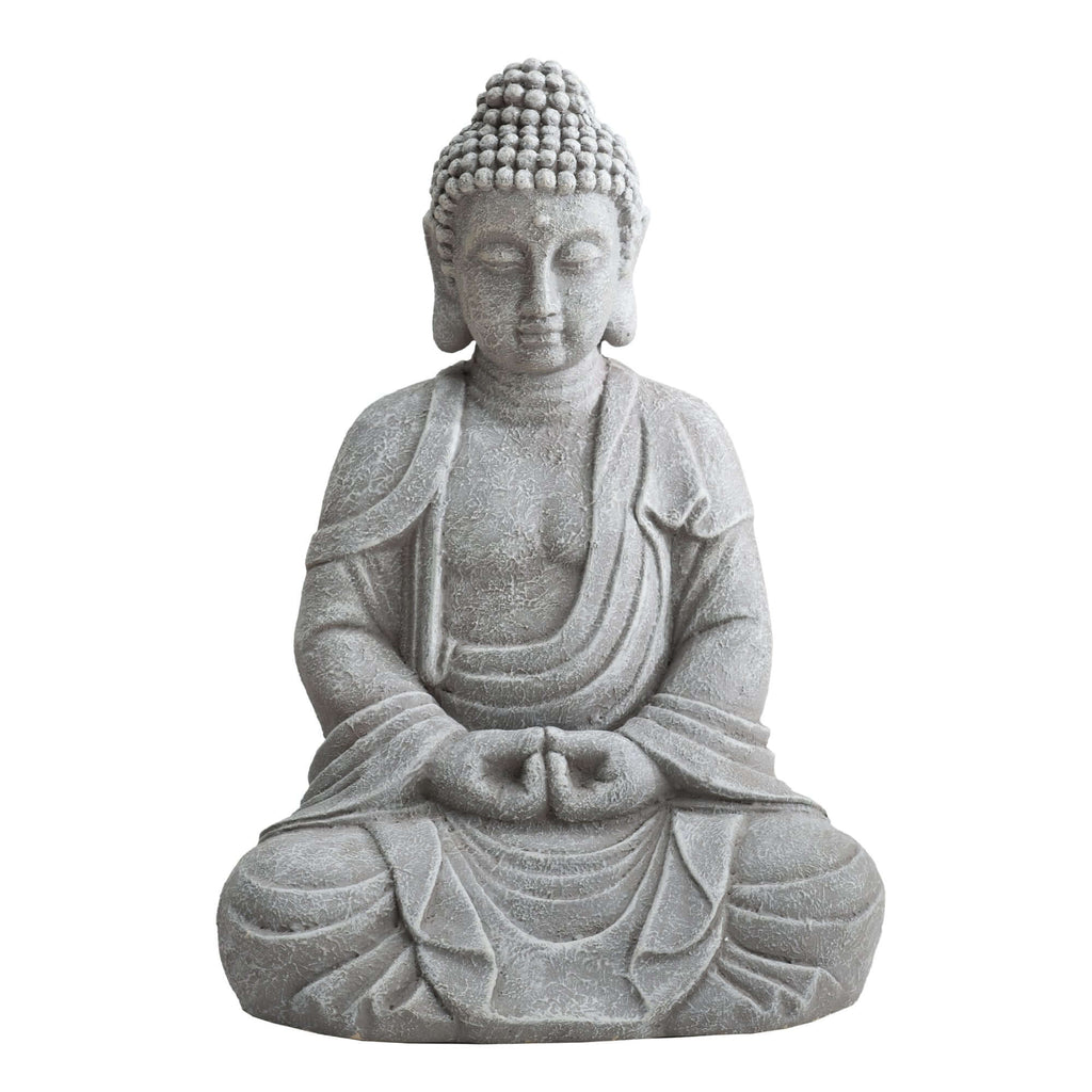 Garden Clay Buddha Statue - front