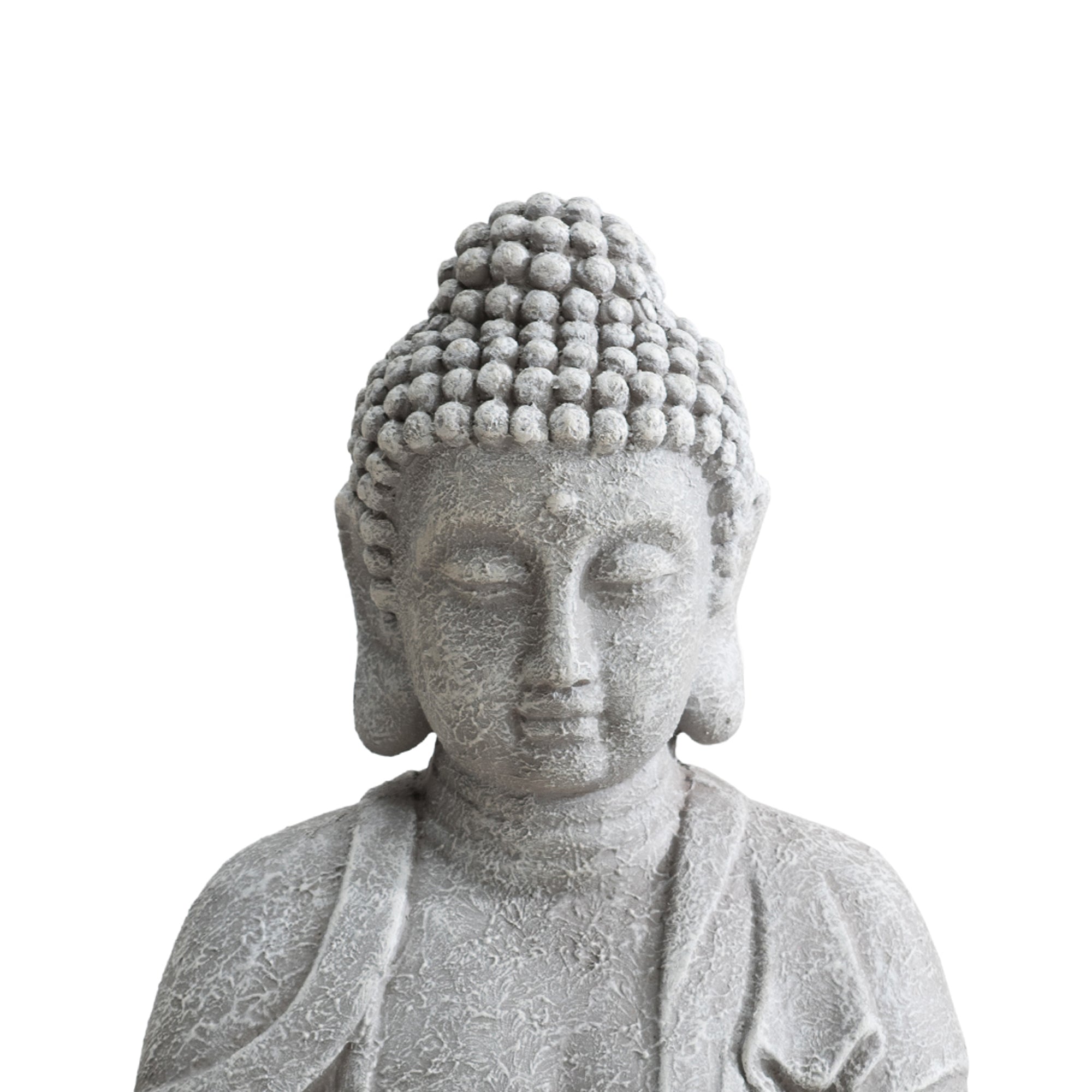 Garden Clay Buddha Statue - head