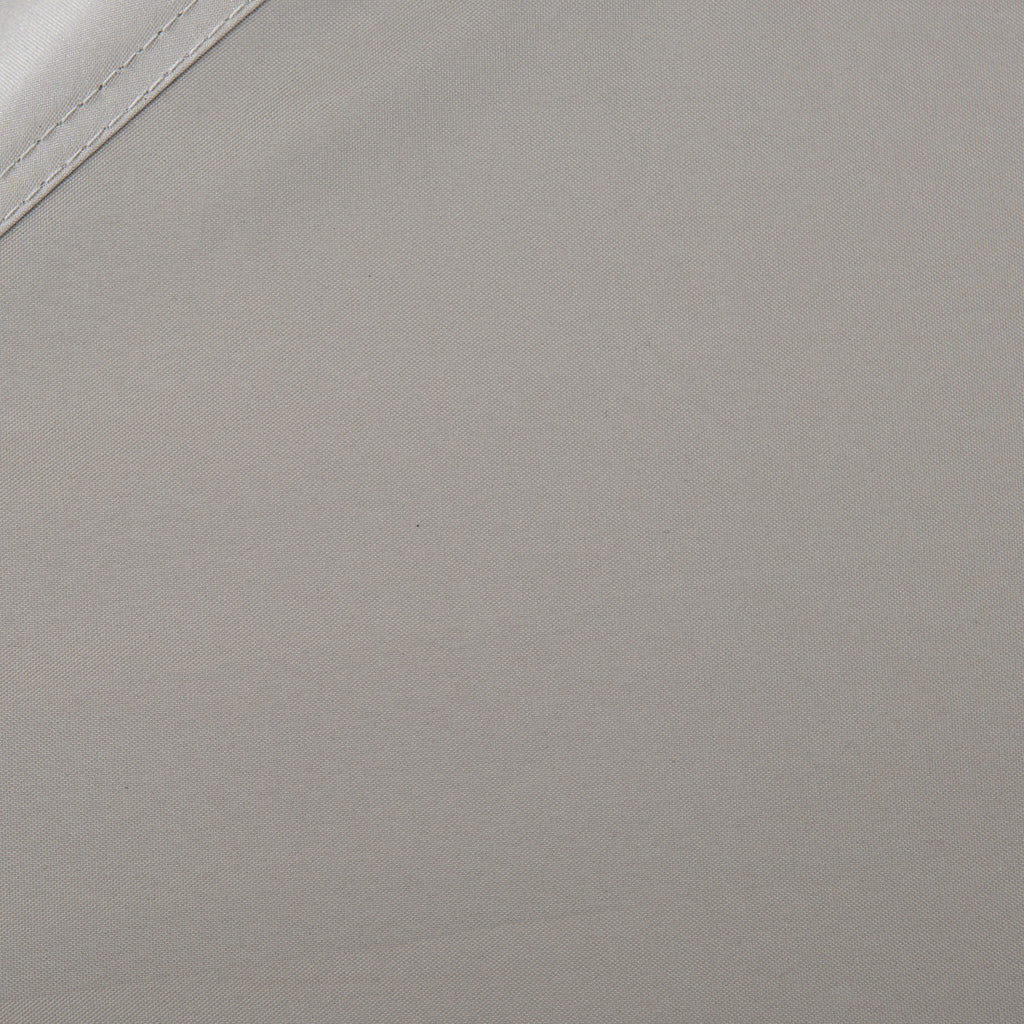 STOJ 396cm x 330cm Gray Steel Gazebo with 2-tier Hip Roof - fabric