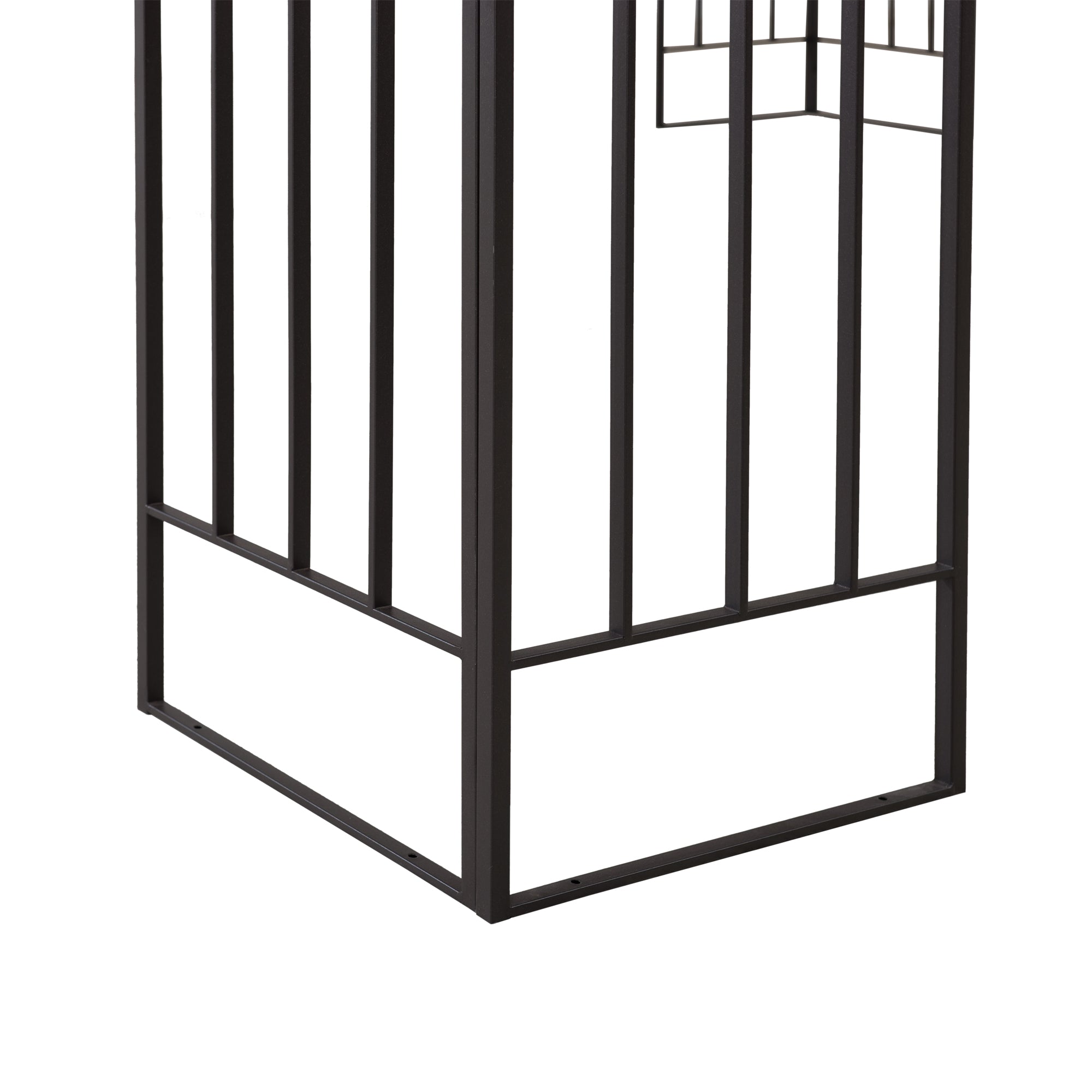 ANETO 305cm x 366cm Steel Canopy Gazebo with 2-tier Khaki Soft Top - bottom