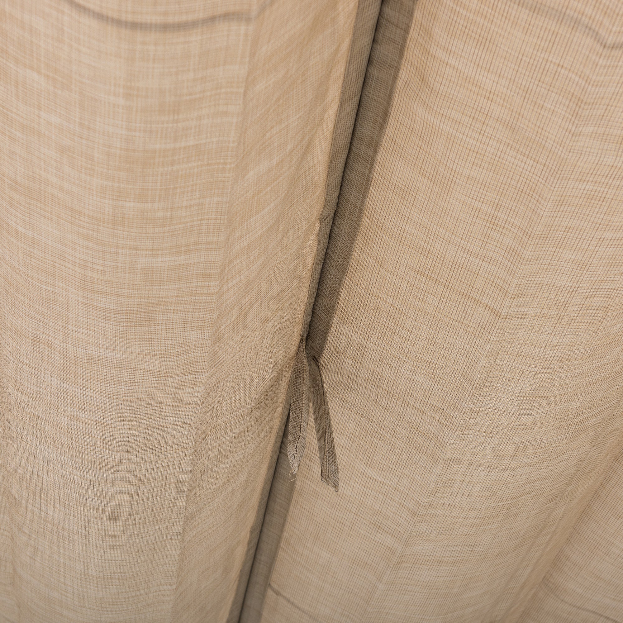 GIONA 277cm x 363cm Steel Adjustable Canopy Pergola with Beige Fabric Soft Top - pergola fabric