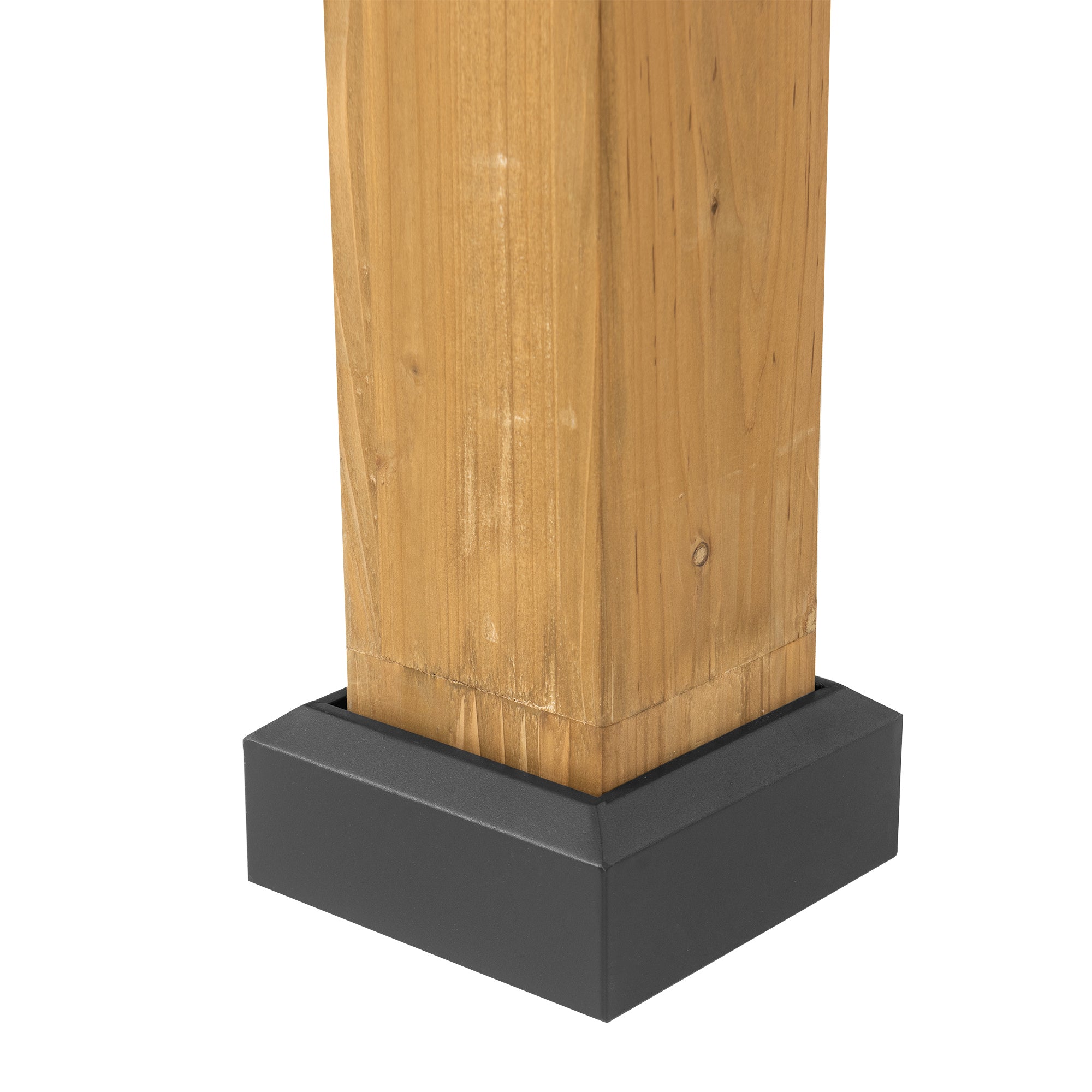 KORAB 335cm x 400cm Cedar Wood Carport with Anthracite Steel Roof - auto garage