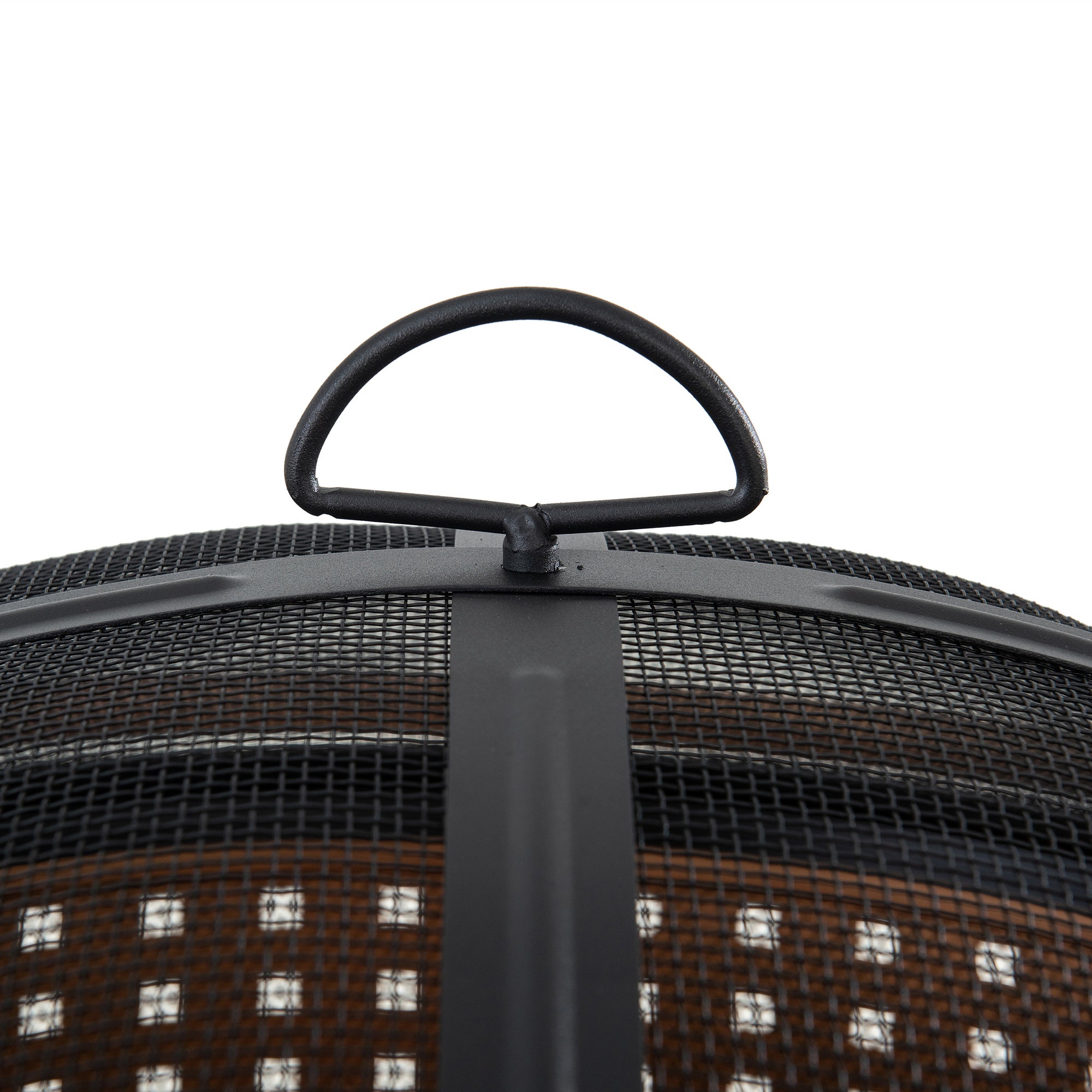 MAZAMA XL Steel Brown Fire Bowl - top