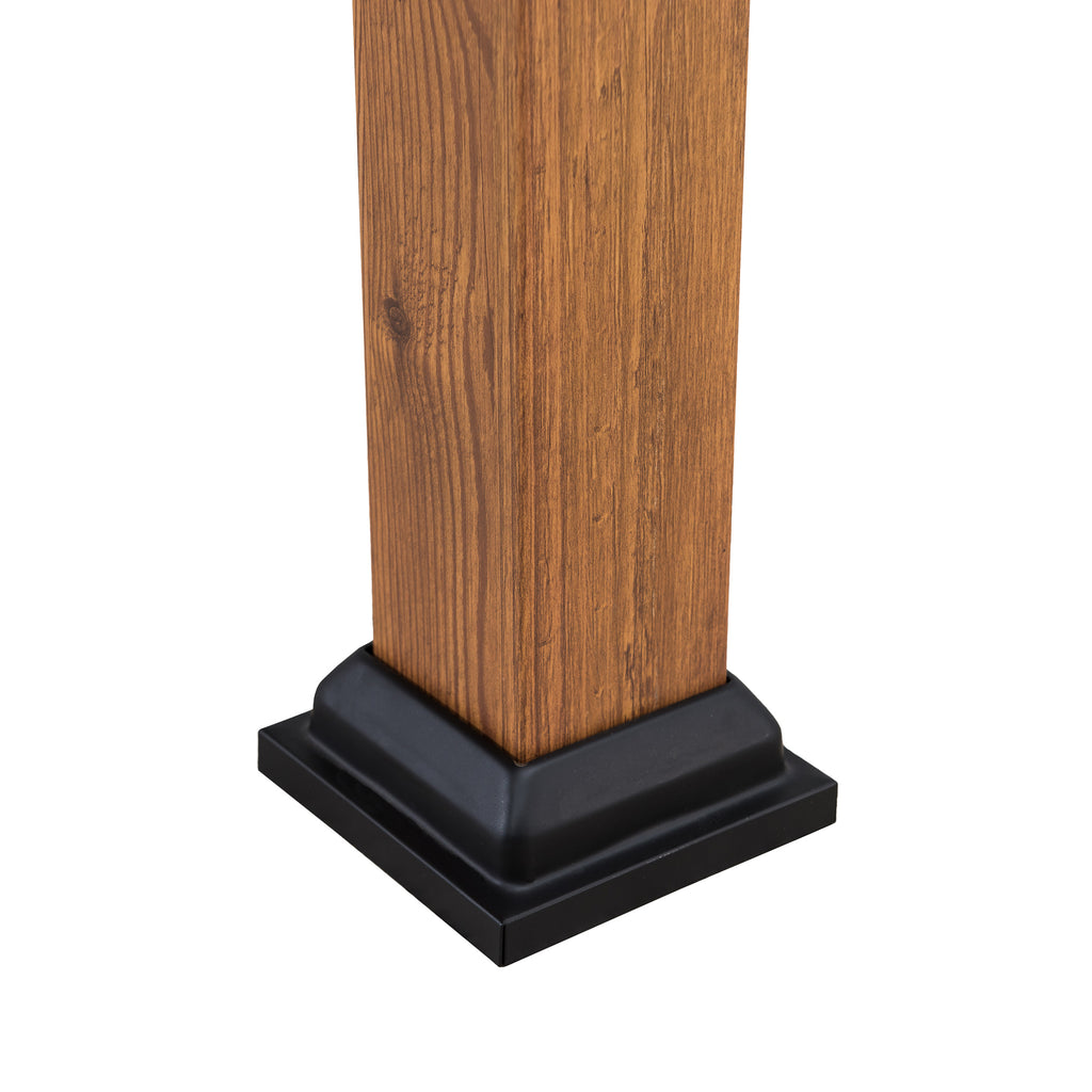 SKUTA 259cm x 406cm Steel Arched Canopy Pergola with Beige Fabric Soft Top - pergola without roof