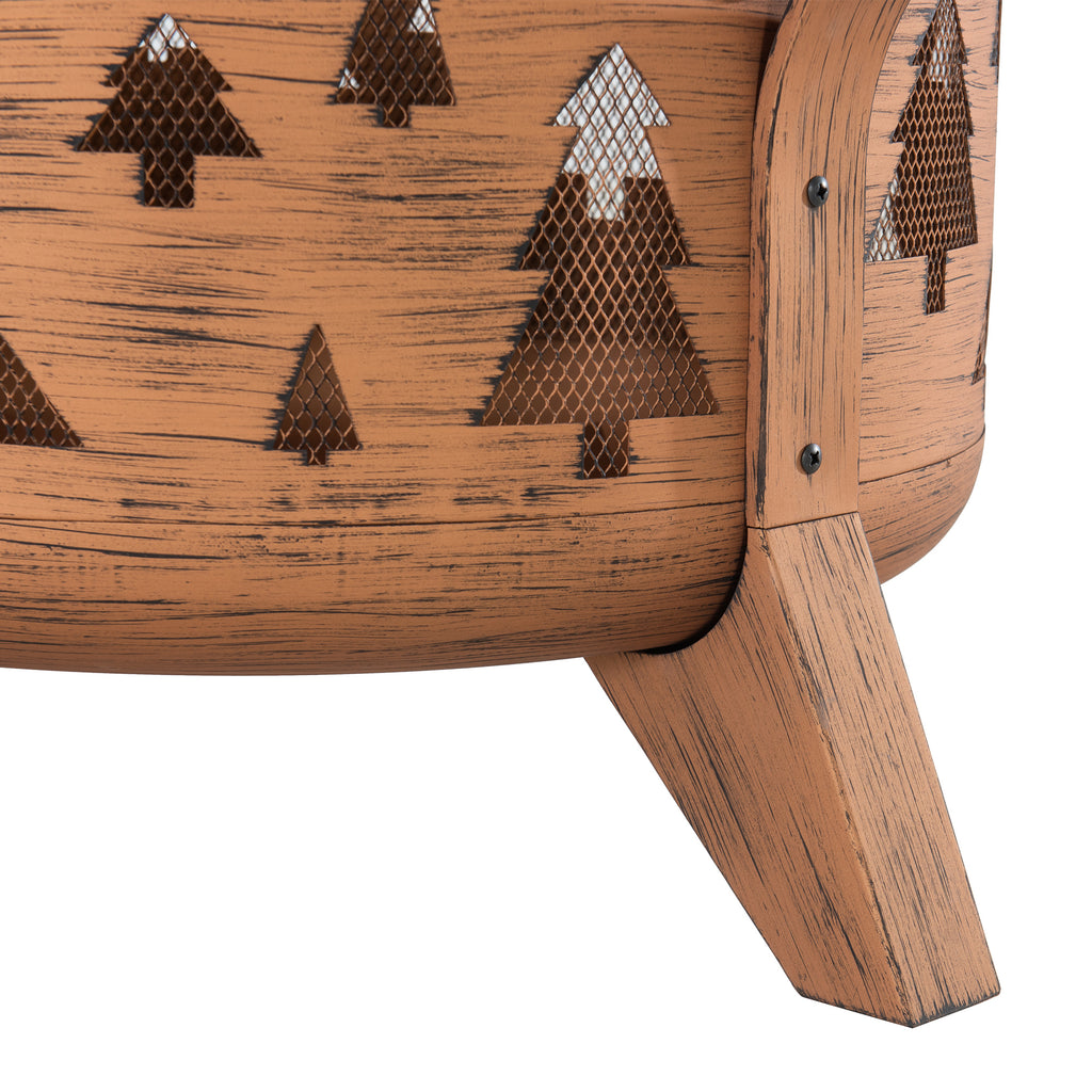 ASKJA XL Steel Brown Fire Bowl - bottom