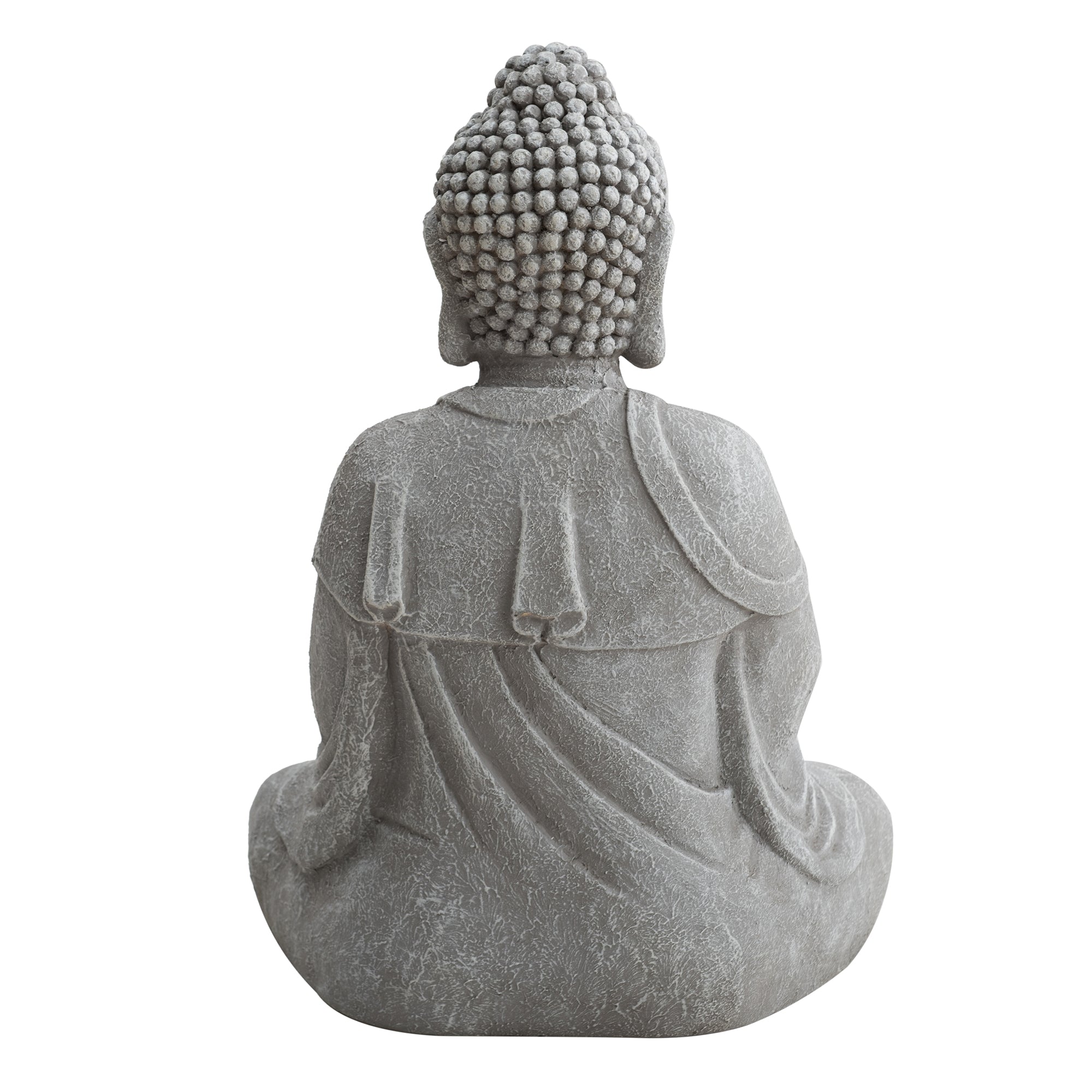 Garden Clay Buddha Statue - back