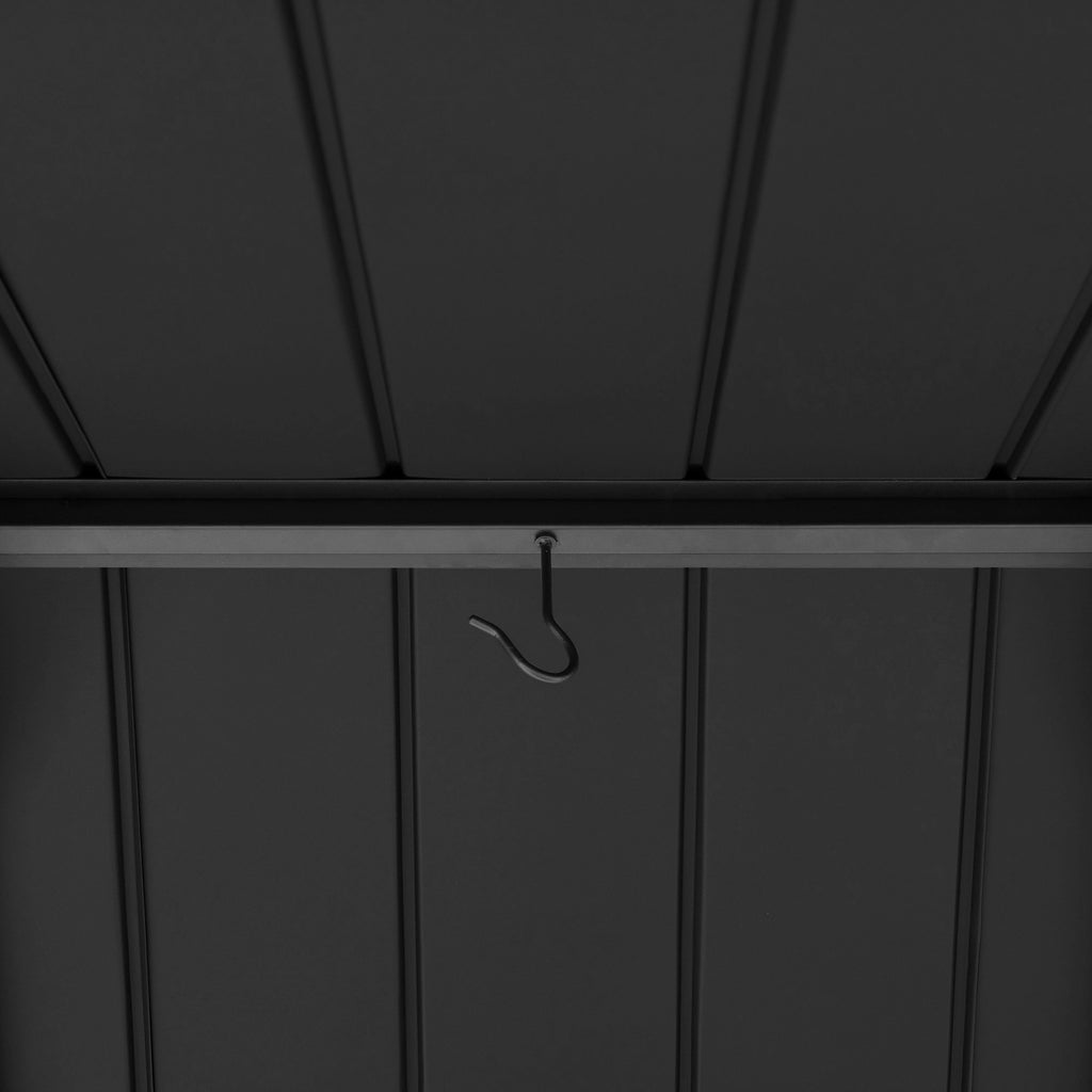 TÖDI 336cm x 400cm Cedar Framed Gazebo with Anthracite Steel Gable Hardtop