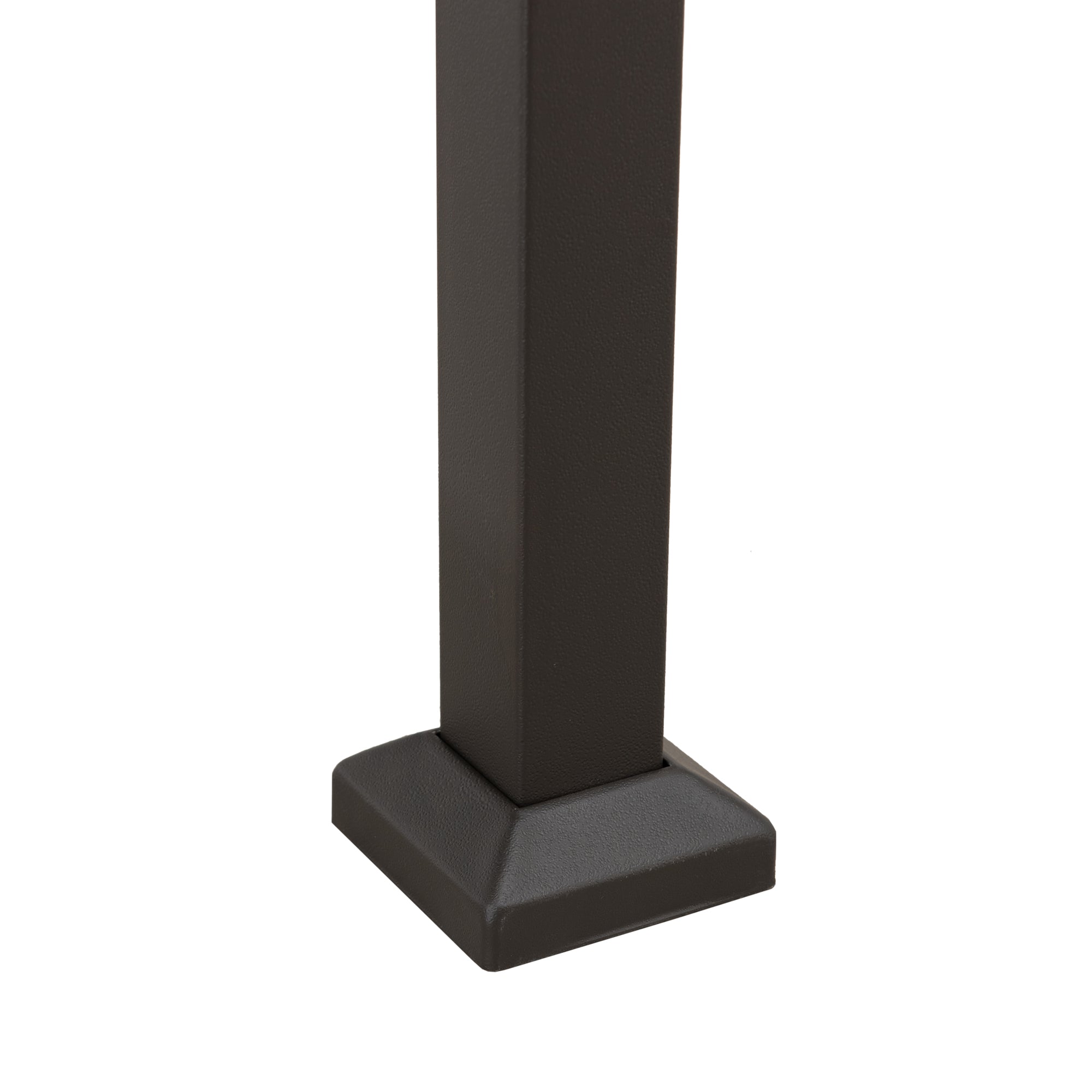 ASPE 152cm x 244cm Black Steel Grill Gazebo with 2-tier Hard Top - bottom