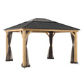Nets for Cedar Wood Gazebo 393cm x 452cm - open