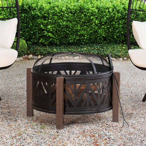 BROMO XL Steel Black Fire Bowl - fire day