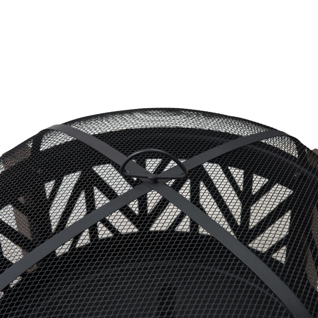 BROMO XL Steel Black Fire Bowl - top