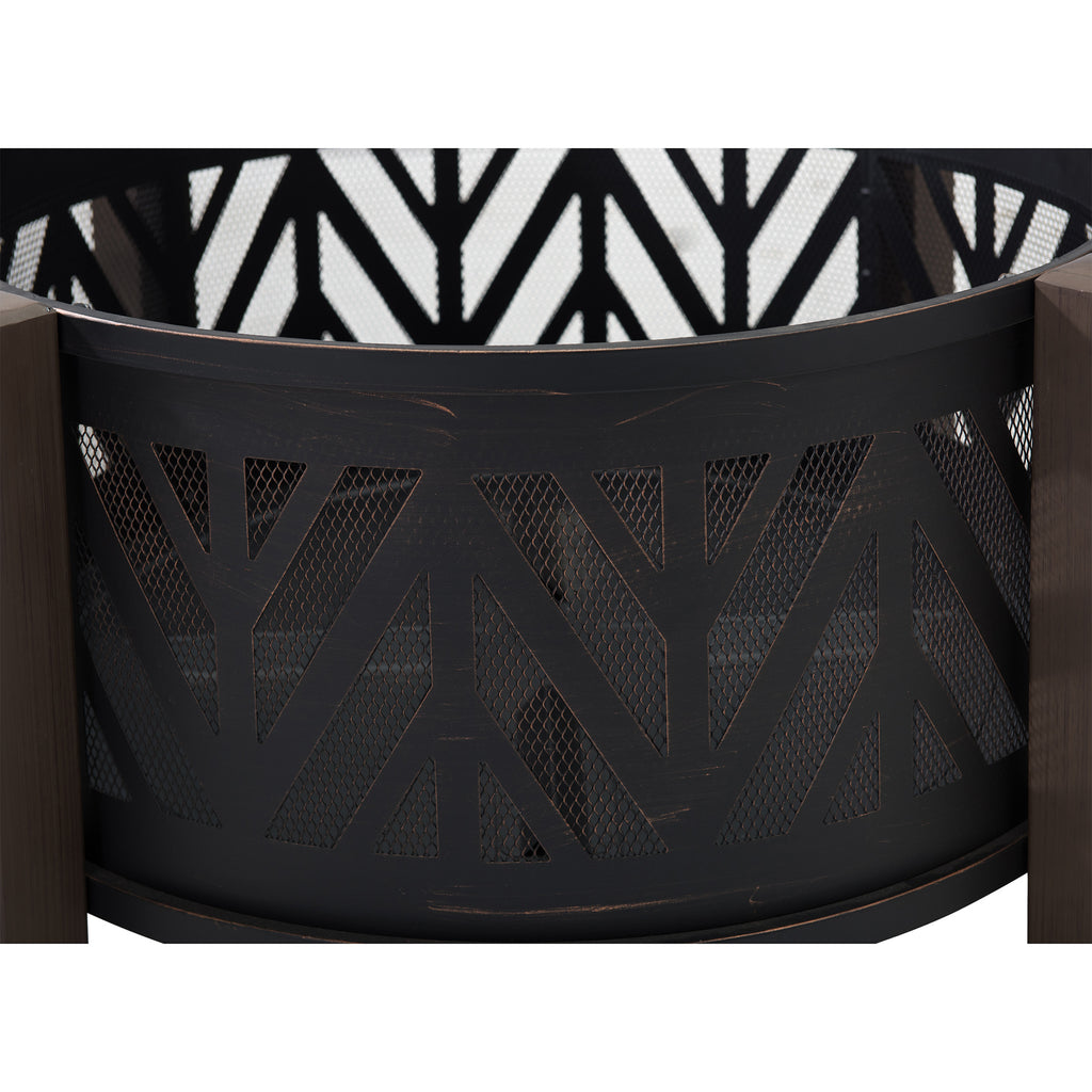 BROMO XL Steel Black Fire Bowl - bottom