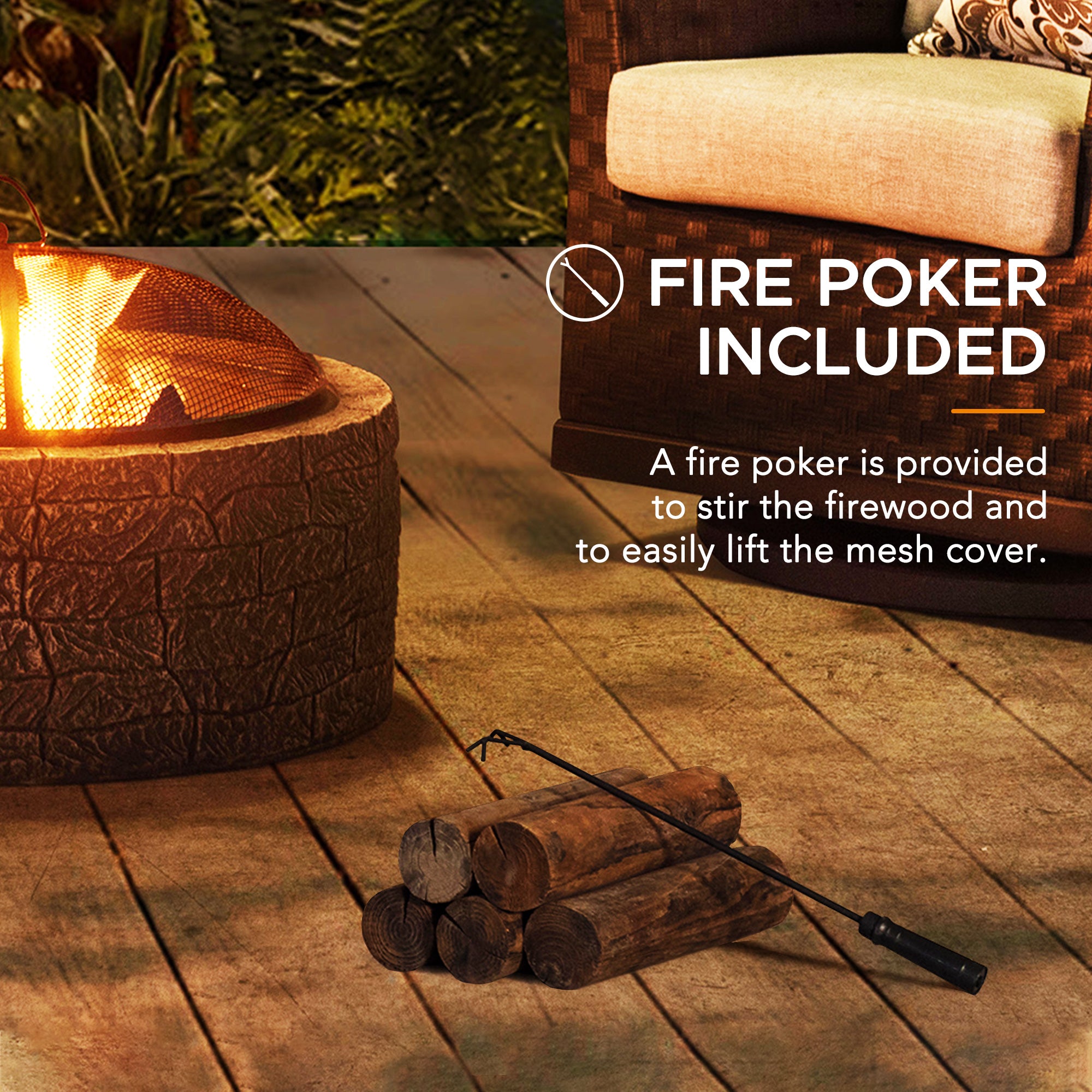 KATLA XL Steel Gray Fire Bowl