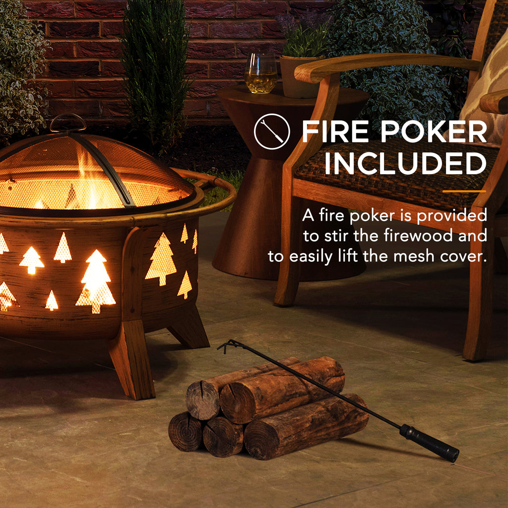 ASKJA XL Steel Brown Fire Bowl