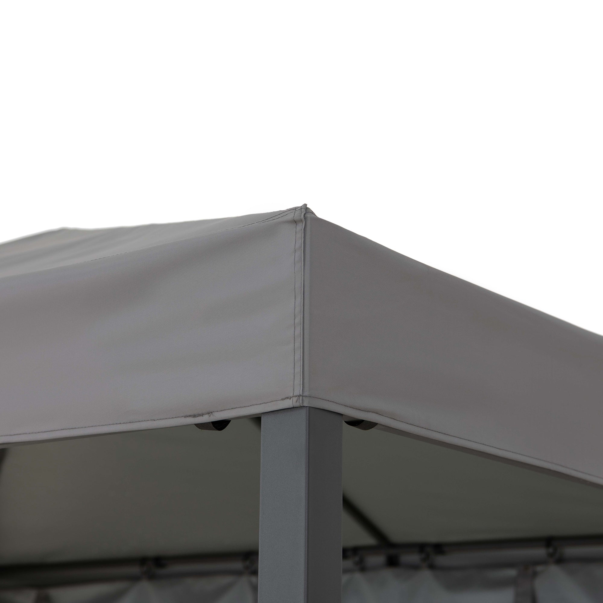 KABRU 220cm x 280cm Gray Hot Tub Canopy Gazebo - corner