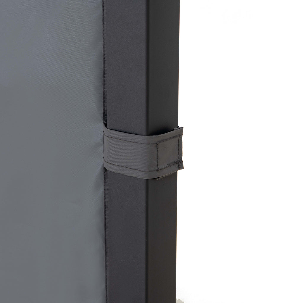 KABRU 220cm x 280cm Gray Hot Tub Canopy Gazebo - fabric