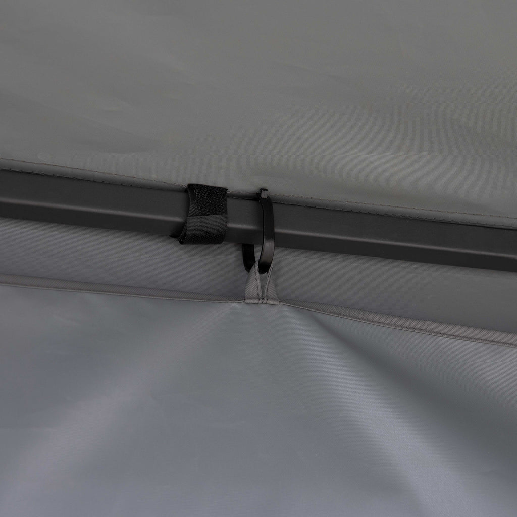 KABRU 220cm x 280cm Gray Hot Tub Canopy Gazebo