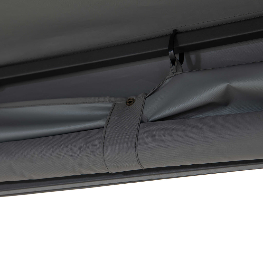 KABRU 220cm x 280cm Gray Hot Tub Canopy Gazebo