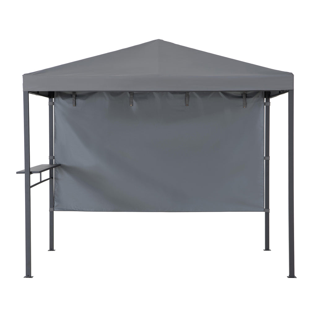 KABRU 220cm x 280cm Gray Hot Tub Canopy Gazebo - front