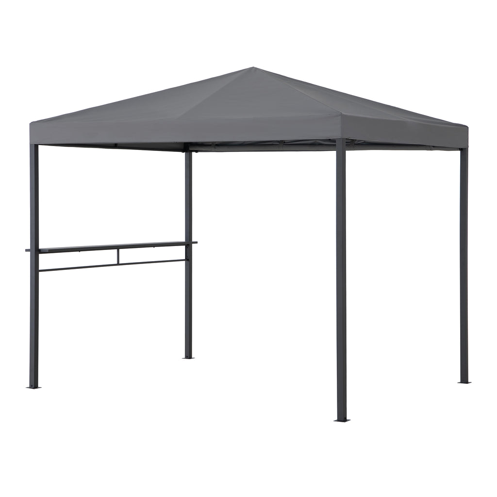 KABRU 220cm x 280cm Gray Hot Tub Canopy Gazebo - left