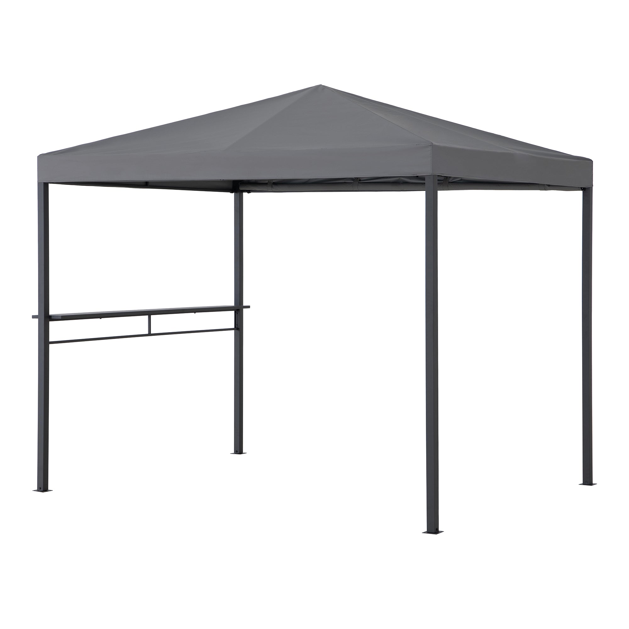 KABRU 220cm x 280cm Gray Hot Tub Canopy Gazebo - left