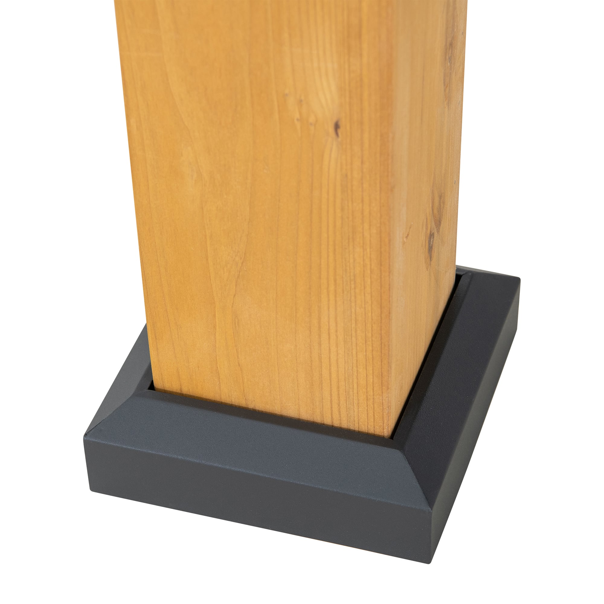 RIMO 450cm x 390cm Cedar Framed Gazebo with Anthracite Steel 2-tier Roof - bottom