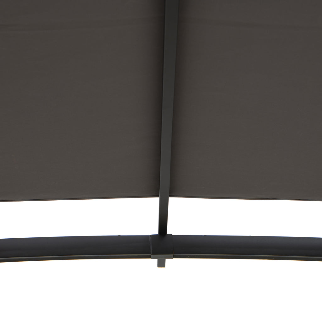 TITOV 270cm x 300cm Gray Fabric Hot Tub Pergola - pergola cotroceni