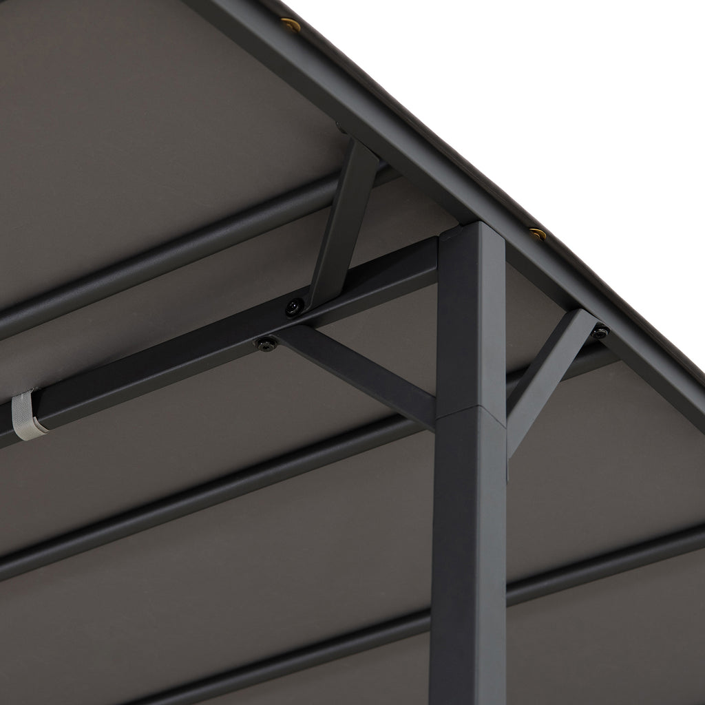 VODNO 220cm x 284cm Gray Fabric Hot Tub Pergola - pergola a lamelle orientabili