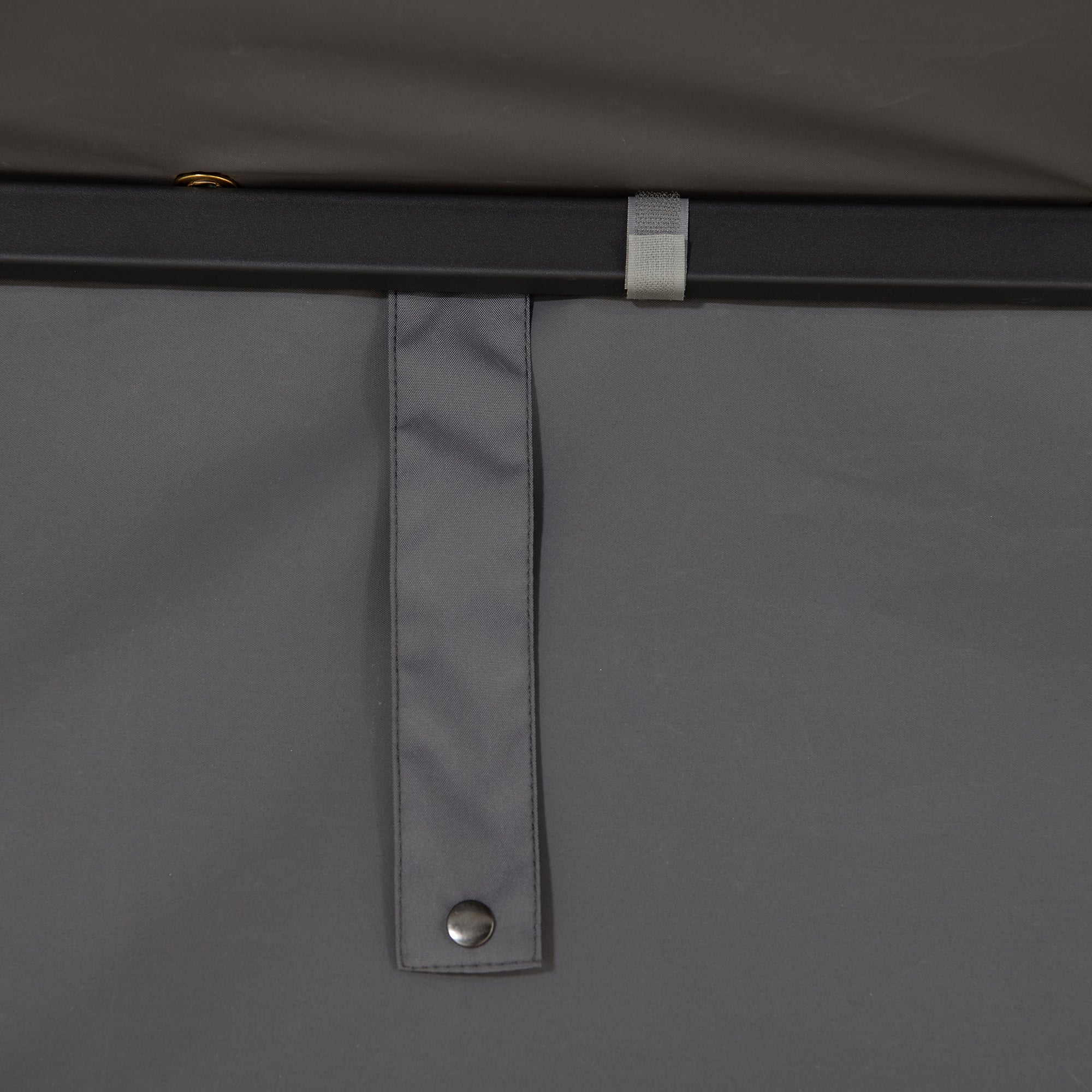 VODNO 220cm x 284cm Gray Fabric Hot Tub Pergola - pergola alluminio