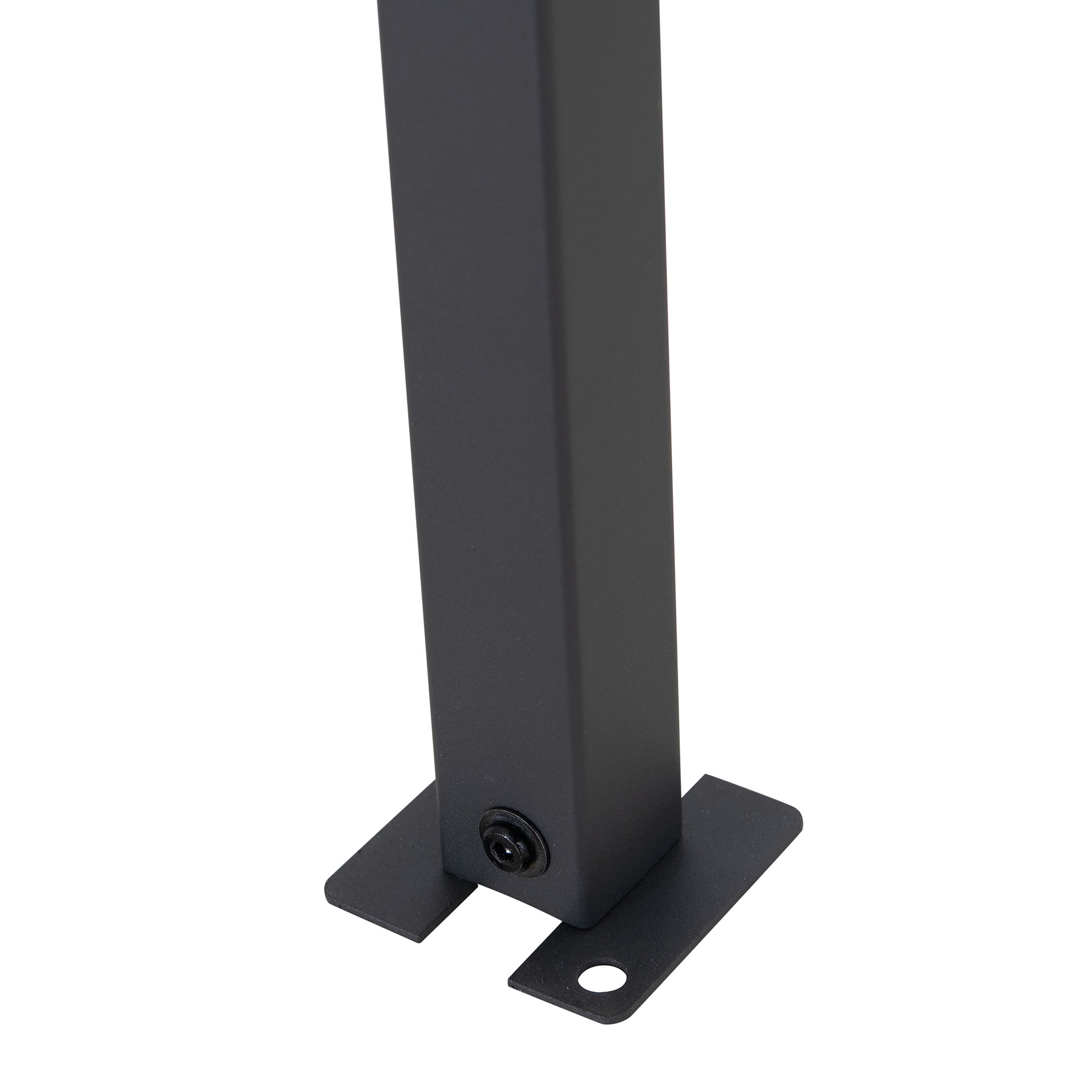 VODNO 220cm x 284cm Gray Fabric Hot Tub Pergola - pergola a sbalzo autoportante