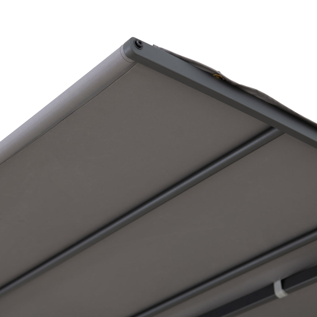 VODNO 220cm x 284cm Gray Fabric Hot Tub Pergola - pergola a sbalzo autoportante