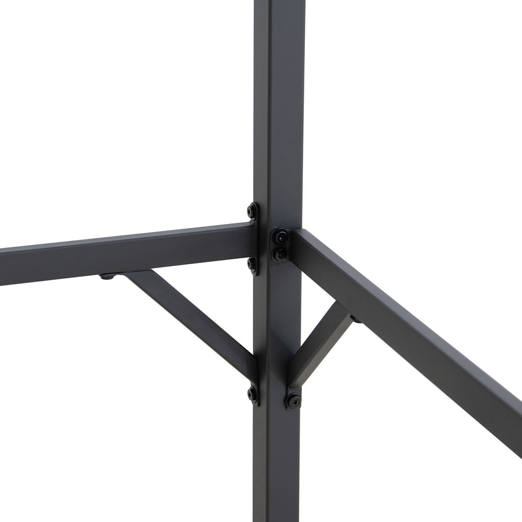 VODNO 220cm x 284cm Gray Fabric Hot Tub Pergola - pergola acoperis retractabil