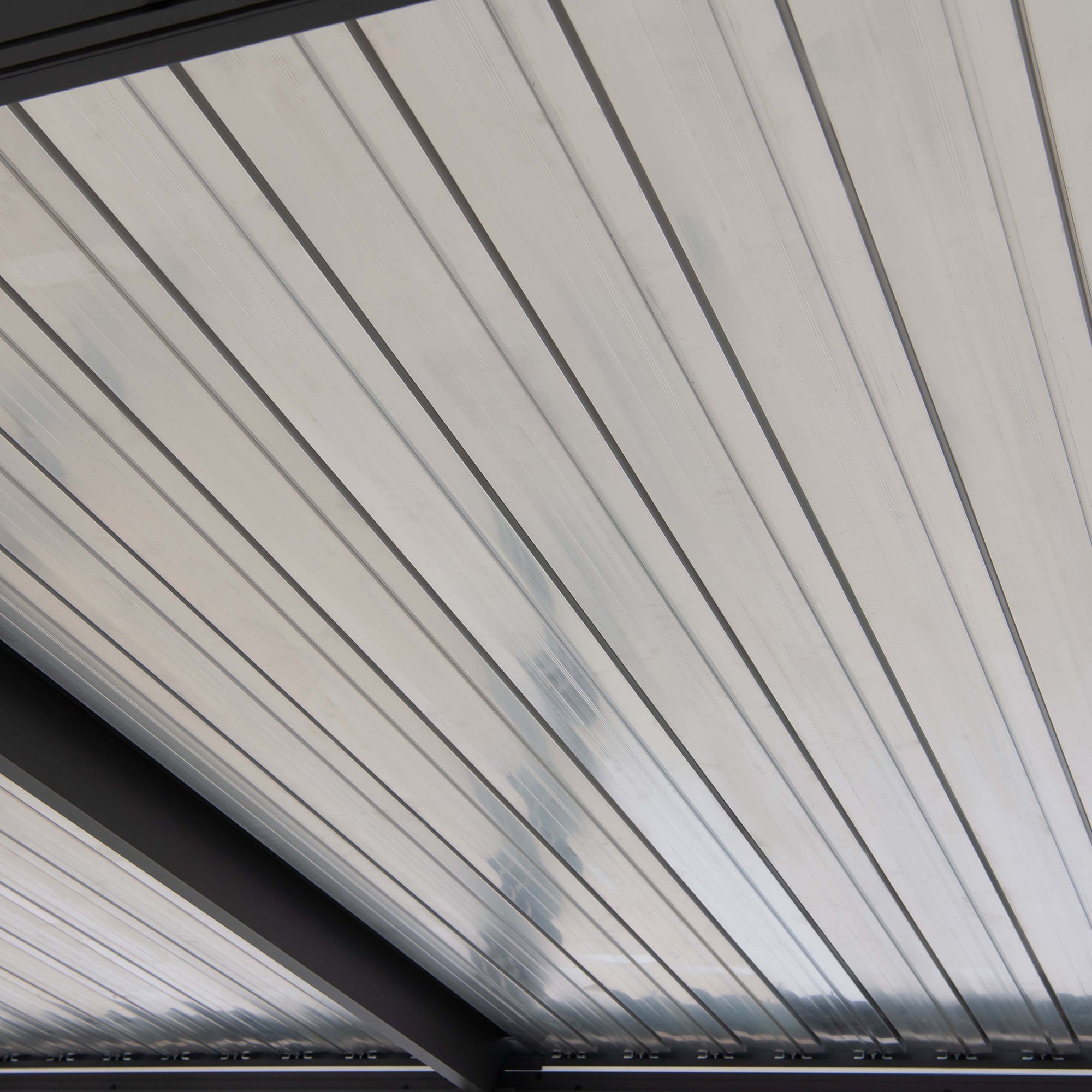 MATTERHORN 406cm x 306cm Steel Multi Pergola with LED Lights - inside roof