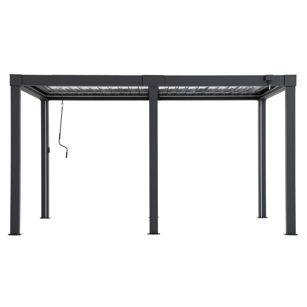 MATTERHORN 406cm x 306cm Steel Multi Pergola with LED Lights - pergola 3 x 4