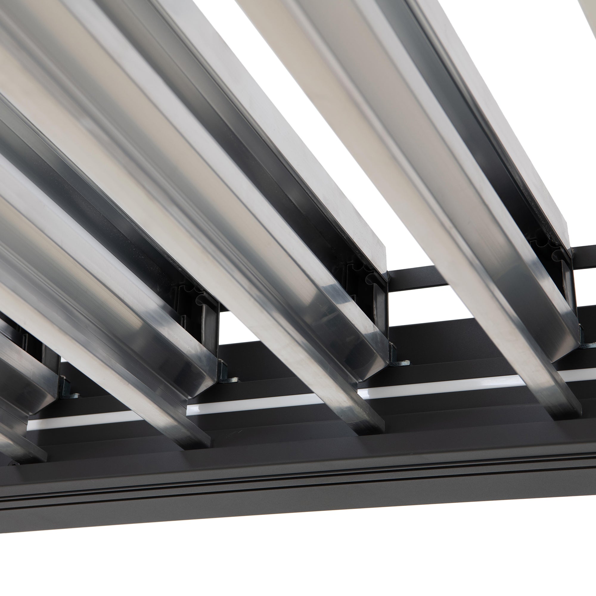 MATTERHORN 306cm x 306cm Steel Multi Pergola with LED Lights - pergola led lights