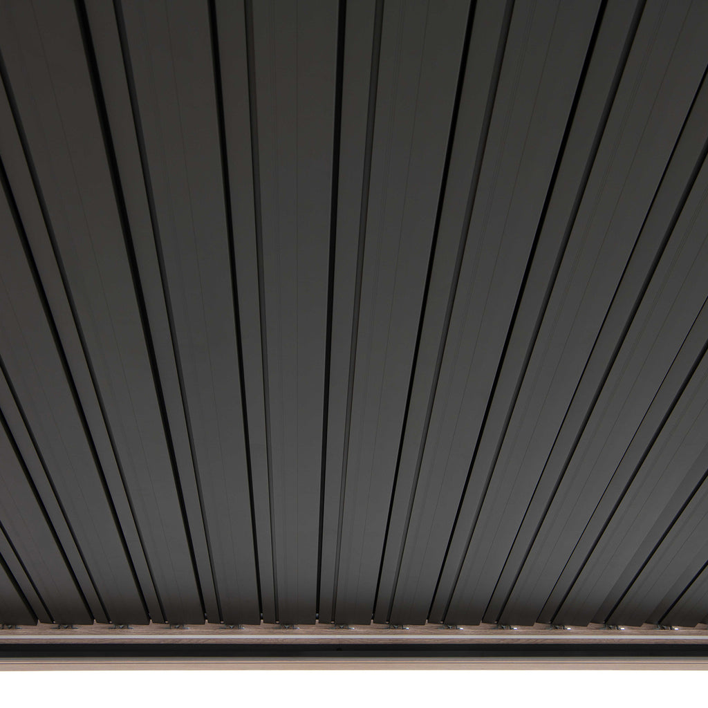 MATTERHORN 306cm x 306cm Beige Steel Multi Pergola with LED Lights