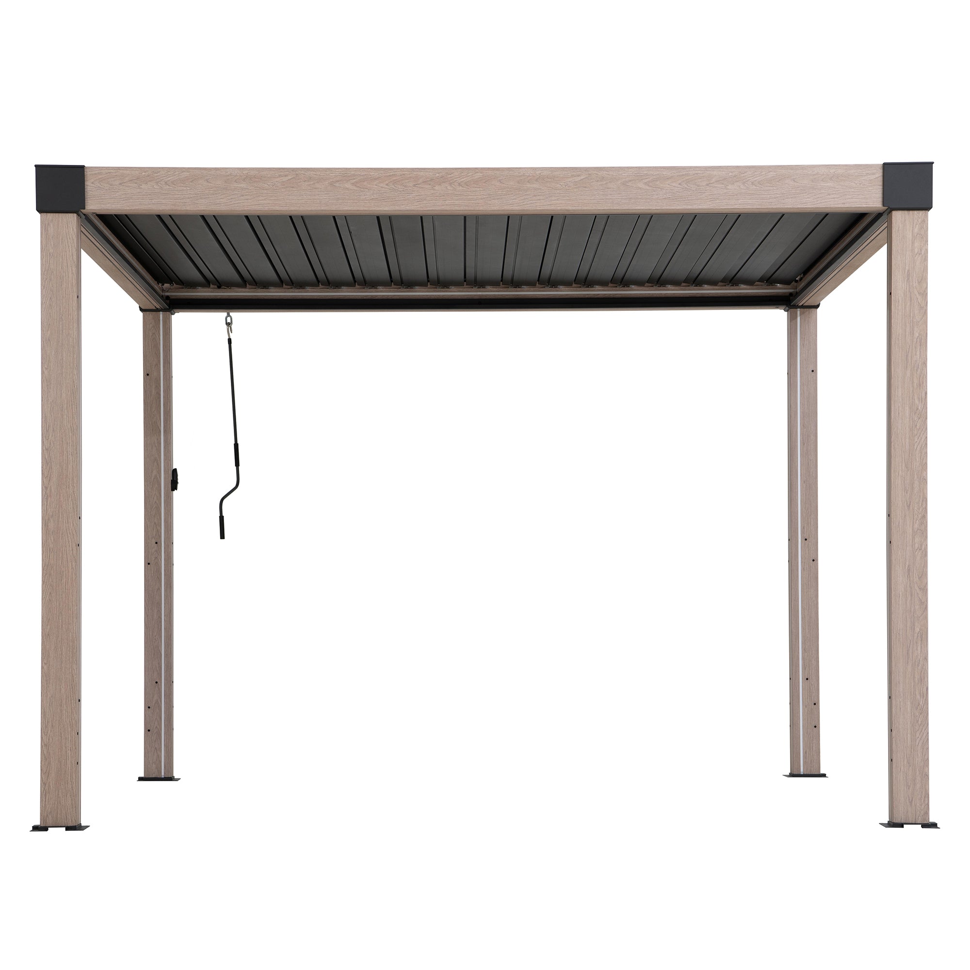 MATTERHORN 306cm x 306cm Beige Steel Multi Pergola with LED Lights - pergola Romania