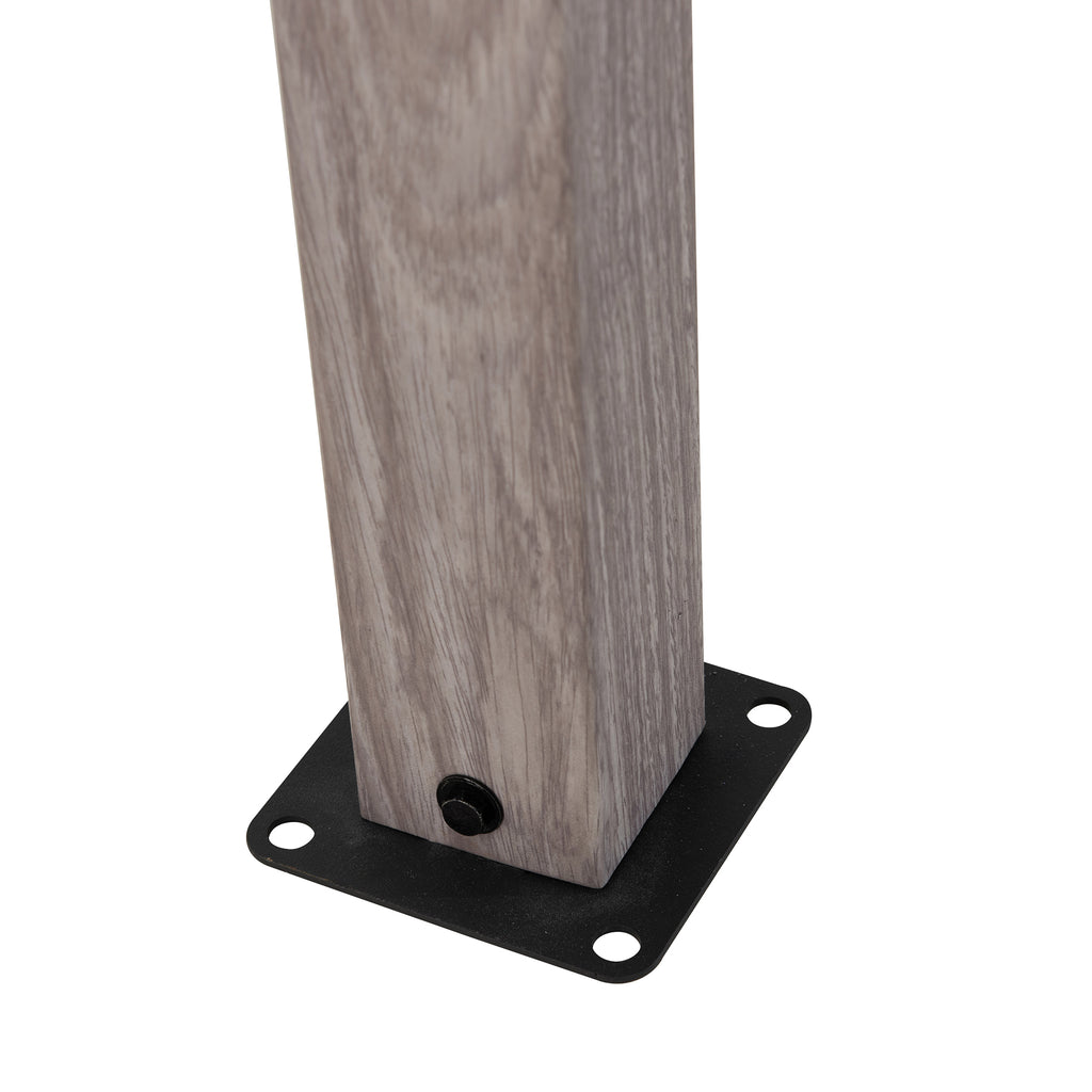 DENALI 252cm x 282cm Gray Steel Hot Tub Pergola - pergola aluminum